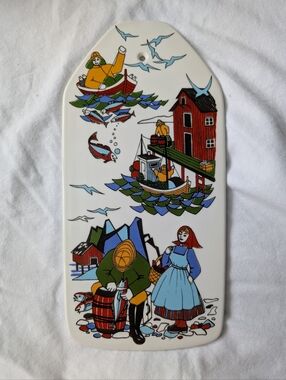 Figgjo Norway Torskefiske Ceramic Cheese & Cracker Board